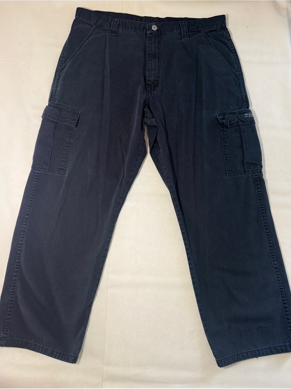 Wrangler Black Cargo Pants - Utility Pocket Design